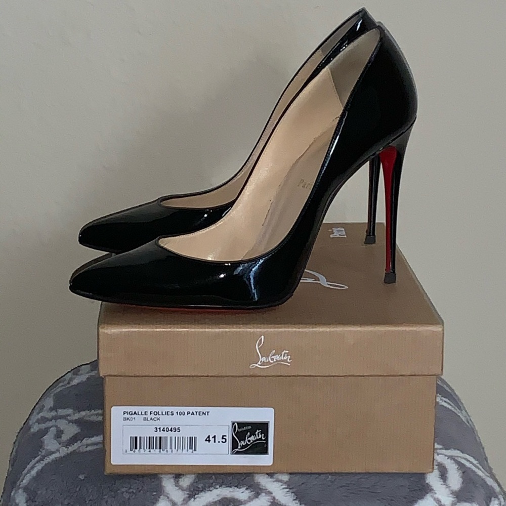 Christian Louboutin Pigalle Follies Pumps (Black).